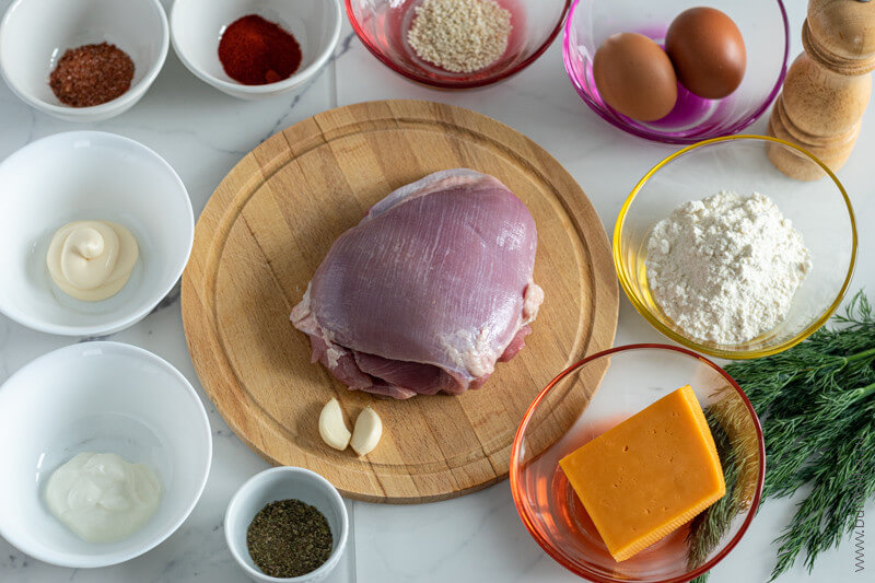 Мясной кекс из курицы или идейки с сыром — ингредиенты для приготовления